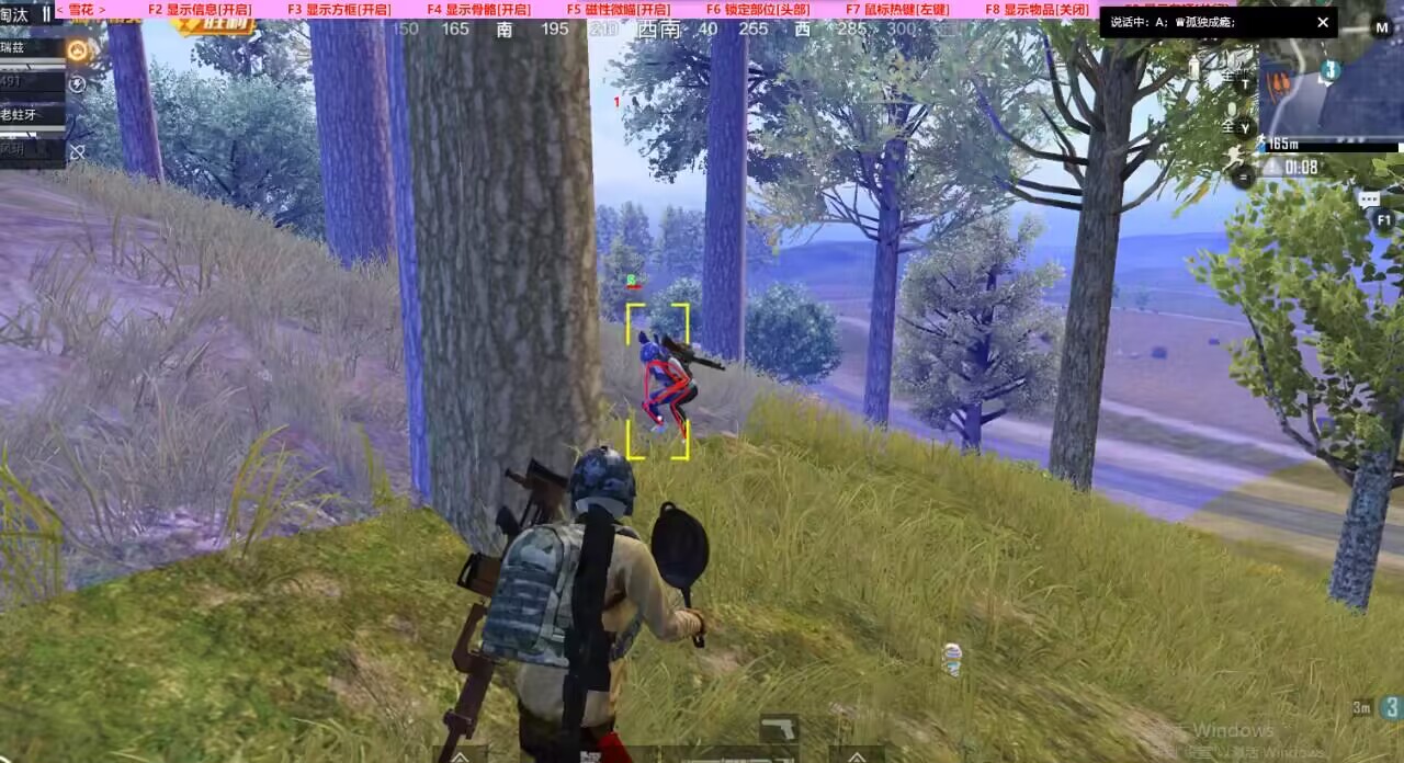 和平精英模拟器高清版辅助【雪貂】自瞄开关  全图透视 倒地不瞄 自动压枪